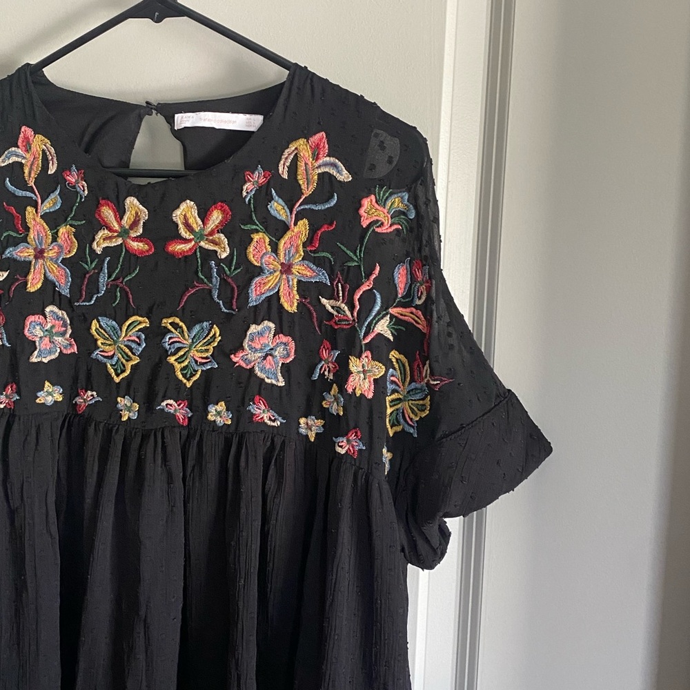 Zara Floral Embroidered Dress - Picture 10 of 16